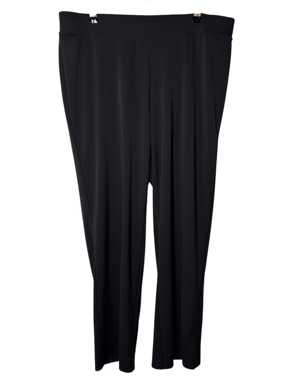 Talbots Women Straight Leg Pants 1XP Stretch Black Pull On Lightweight Classic
